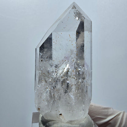 Enhydro Lemurian Phantom Amethyst mit Hämatit, 1x Blase Streep Mine, Namibia 53*23*22mm #12942