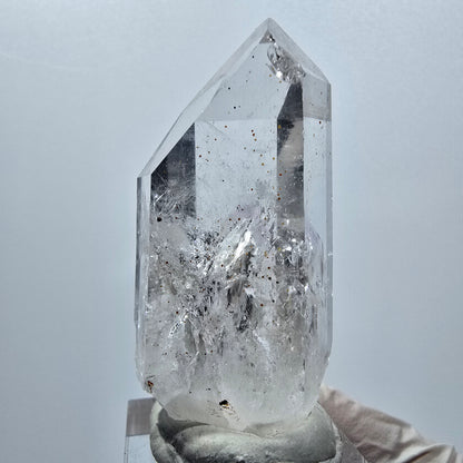 Enhydro Lemurian Phantom Amethyst mit Hämatit, 1x Blase Streep Mine, Namibia 53*23*22mm #12942