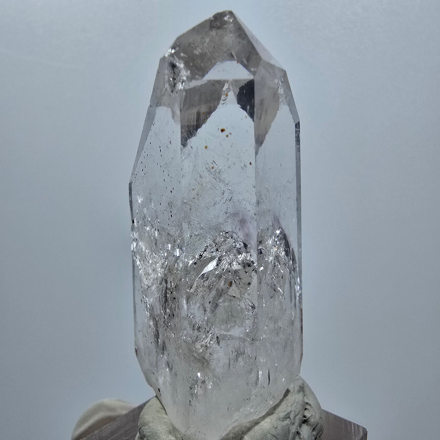 Enhydro Lemurian Phantom Amethyst mit Hämatit, 1x Blase Streep Mine, Namibia 53*23*22mm #12942