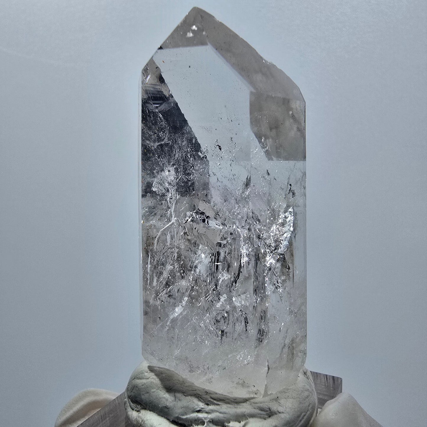 Enhydro Lemurian Phantom Amethyst mit Hämatit, 1x Blase Streep Mine, Namibia 53*23*22mm #12942