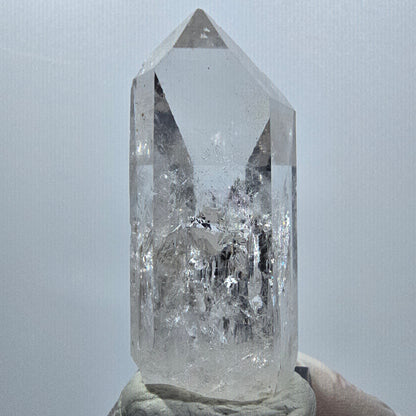 Enhydro Lemurian Phantom Amethyst mit Hämatit, 1x Blase Streep Mine, Namibia 53*23*22mm #12942