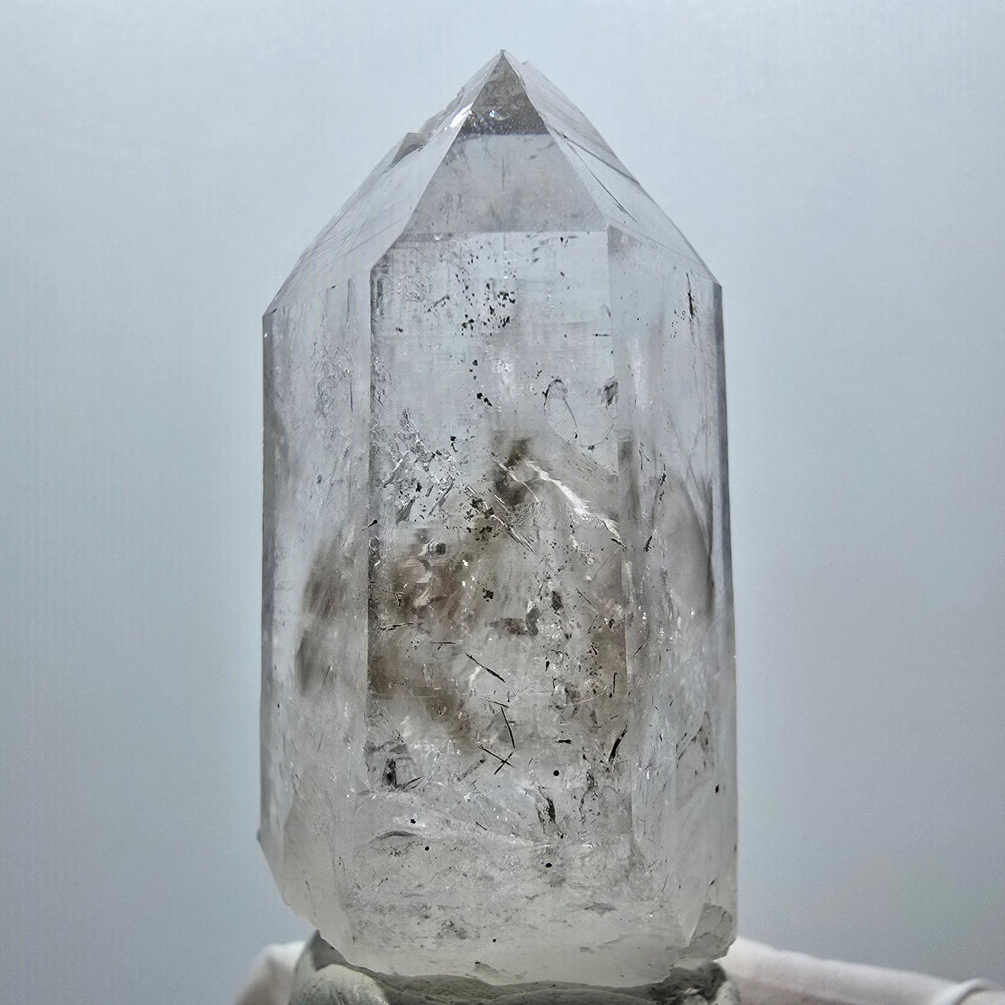 Enhydro Lemurian Skelett Phantom Rauchquarz, 2x Blase Streep Mine, Namibia 61*29*26mm #12944