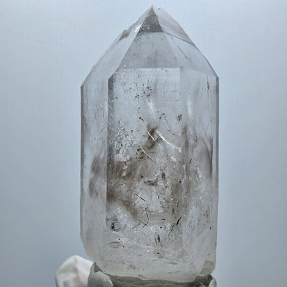 Enhydro Lemurian Skelett Phantom Rauchquarz, 2x Blase Streep Mine, Namibia 61*29*26mm #12944