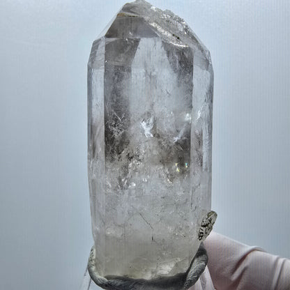 Enhydro Lemurian Skelett Phantom Rauchquarz, 2x Blase Streep Mine, Namibia 61*29*26mm #12944
