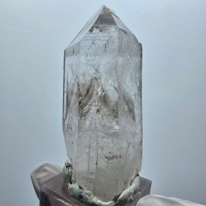 Enhydro Lemurian Skelett Phantom Rauchquarz, 2x Blase Streep Mine, Namibia 61*29*26mm #12944
