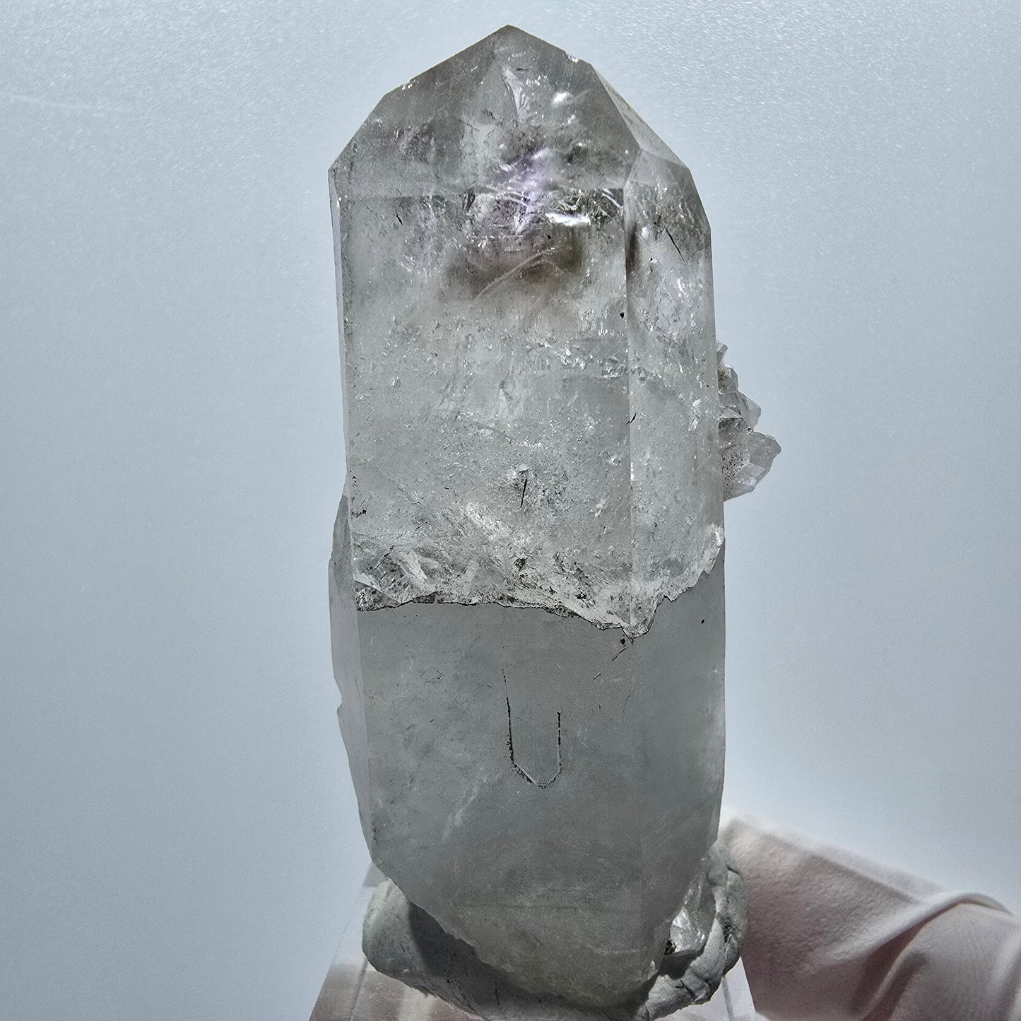 Harlekin Phantom Amethyst Stufe (geheilt) Streep Mine, Namibia 67*34*26mm #12946