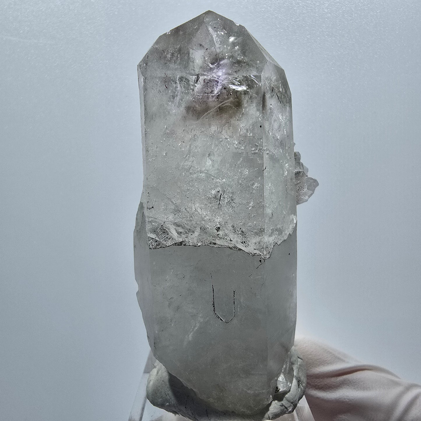 Harlekin Phantom Amethyst Stufe (geheilt) Streep Mine, Namibia 67*34*26mm #12946