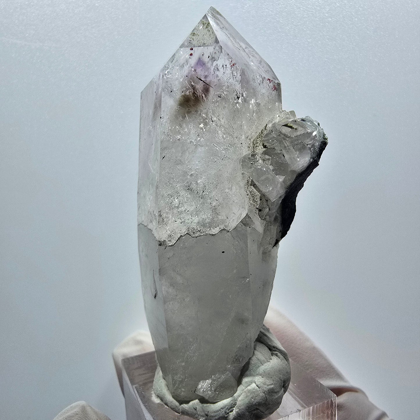Harlekin Phantom Amethyst Stufe (geheilt) Streep Mine, Namibia 67*34*26mm #12946
