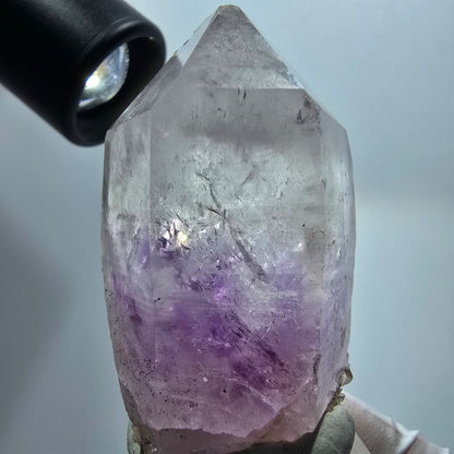 Klare Lemurian Phantom Amethyst Spitze Streep Mine, Namibia 52*32*28mm #12950