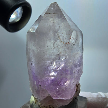 Klare Lemurian Phantom Amethyst Spitze Streep Mine, Namibia 52*32*28mm #12950