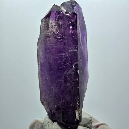 Seltene Skelett Phantom Amethyst Doppelender Spitze Goboboseb Namibia 68*33*29mm #12952