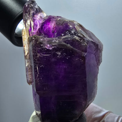 Seltene Skelett Phantom Amethyst Zepter Spitze Goboboseb, Namibia 64*46*30mm #12953