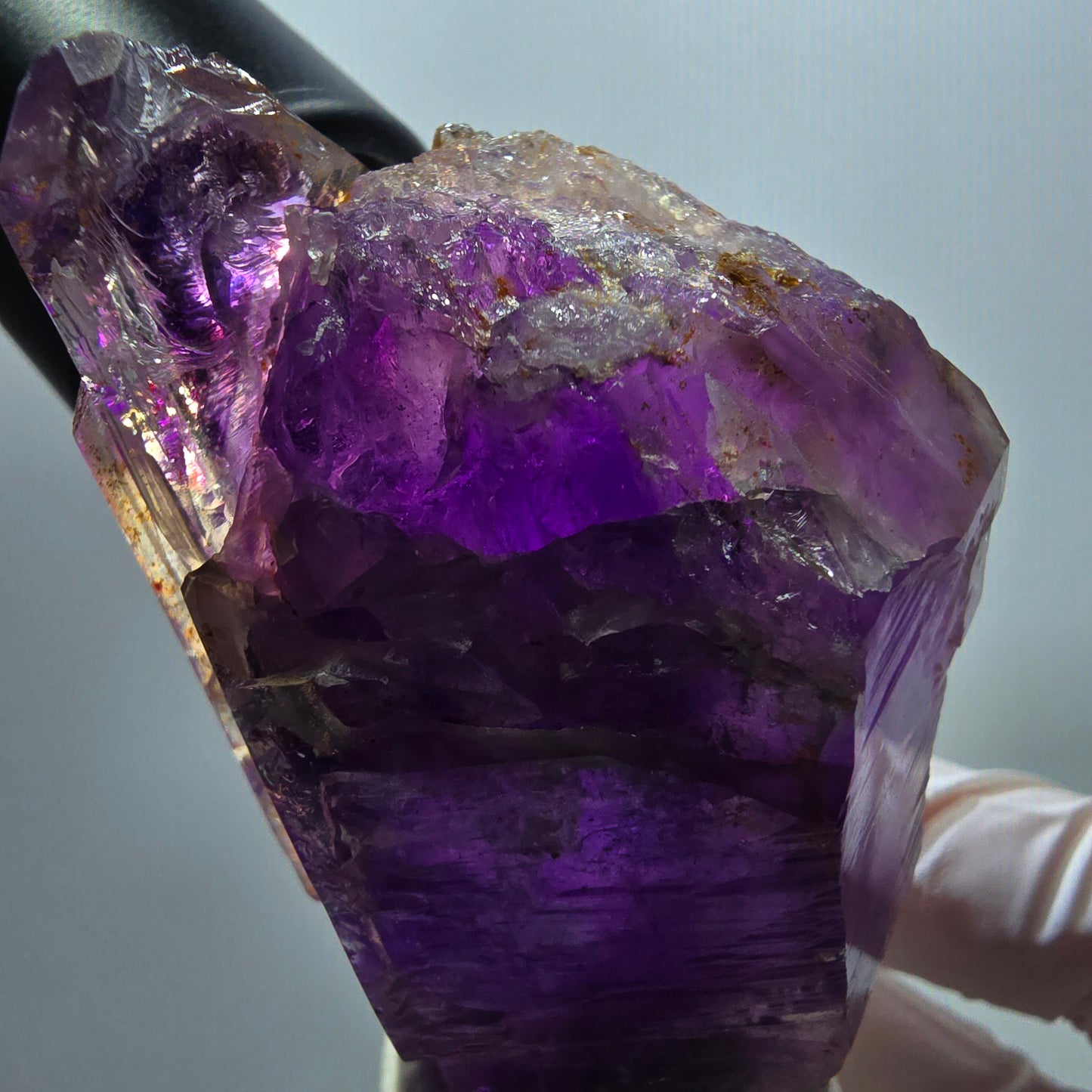 Seltene Skelett Phantom Amethyst Zepter Spitze Goboboseb, Namibia 64*46*30mm #12953
