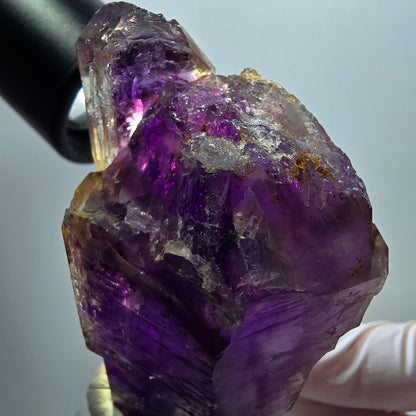 Seltene Skelett Phantom Amethyst Zepter Spitze Goboboseb, Namibia 64*46*30mm #12953
