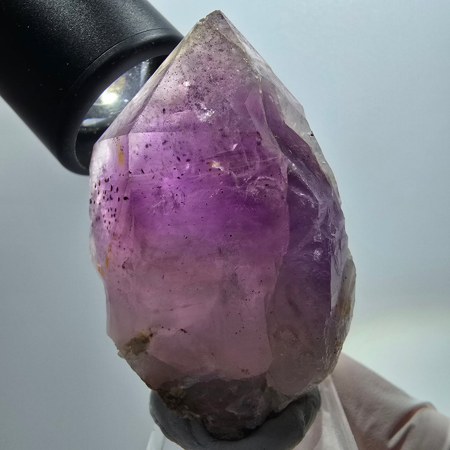 Seltene Skelett Phantom Amethyst Zepter Spitze Goboboseb, Namibia 60*35*36mm #12954