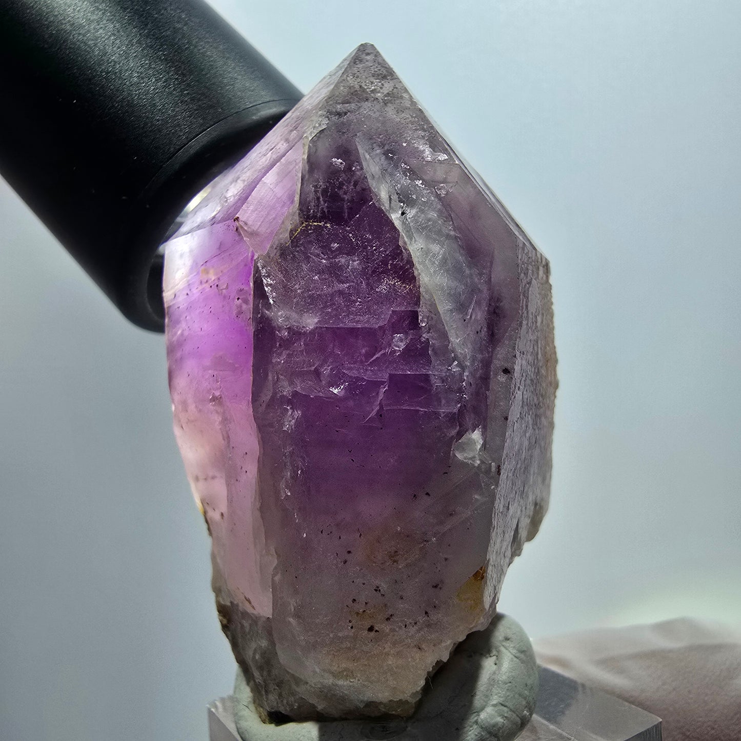 Seltene Skelett Phantom Amethyst Zepter Spitze Goboboseb, Namibia 60*35*36mm #12954
