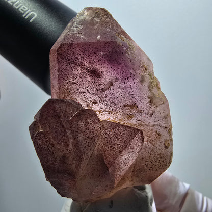 Seltene Skelett Phantom Amethyst Doppelender Spitze Brandberg, Namibia 59*36*30mm #12958