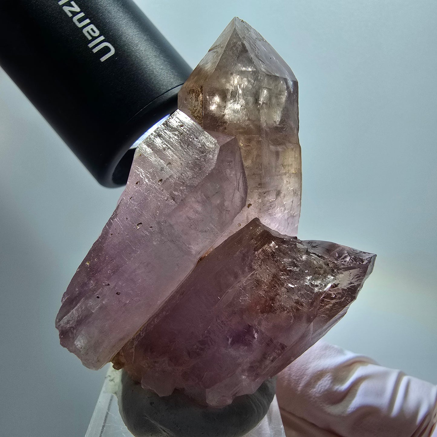 Seltene Skelett Phantom Amethyst Spitze Goboboseb, Namibia 56*41*37mm #12959