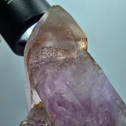 Seltene Skelett Phantom Amethyst Spitze Goboboseb, Namibia 56*41*37mm #12959