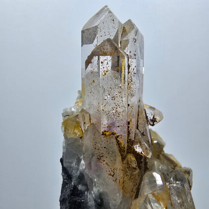 Seltene Phantom Amethyst Spitzen auf Matrix Stufe Streep Mine Namibia 58*39*27mm #12963