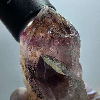 Skelett Phantom Amethyst Zepter auf Matrix Stufe Goboboseb, Namibia 66*48*45mm #12964