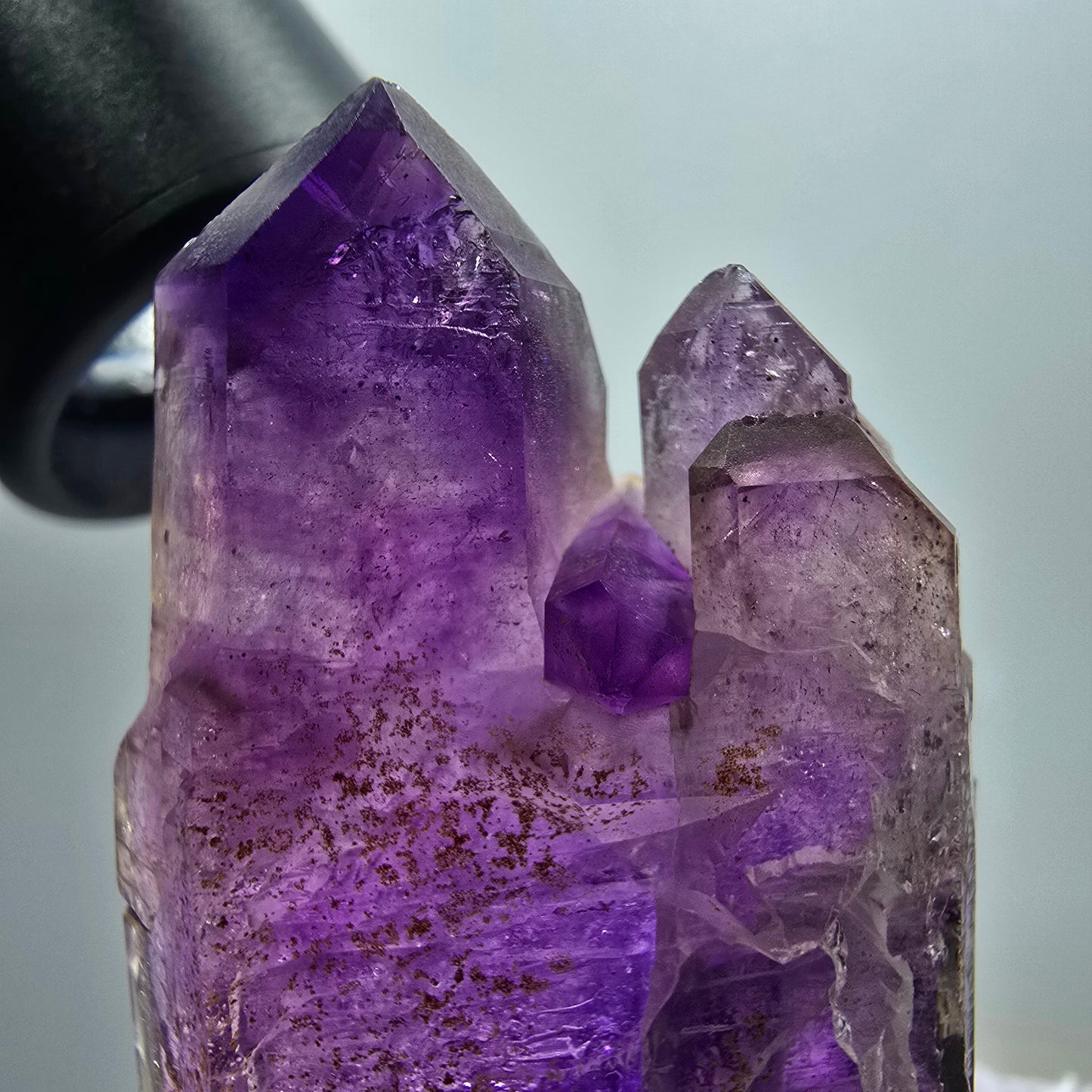 Seltene Skelett Phantom Amethyst Doppelender Stufe Goboboseb, Namibia 55*32*16mm #12968