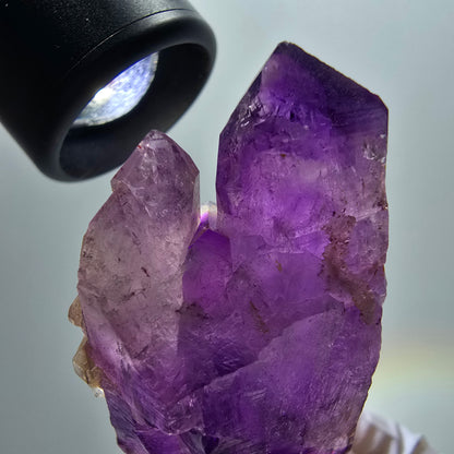 Seltene Skelett Phantom Amethyst Doppelender Stufe Goboboseb, Namibia 55*32*16mm #12968