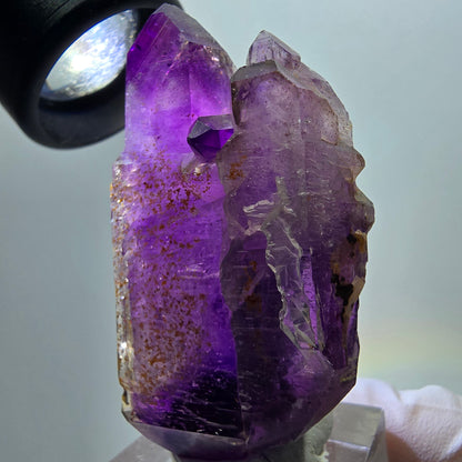 Seltene Skelett Phantom Amethyst Doppelender Stufe Goboboseb, Namibia 55*32*16mm #12968