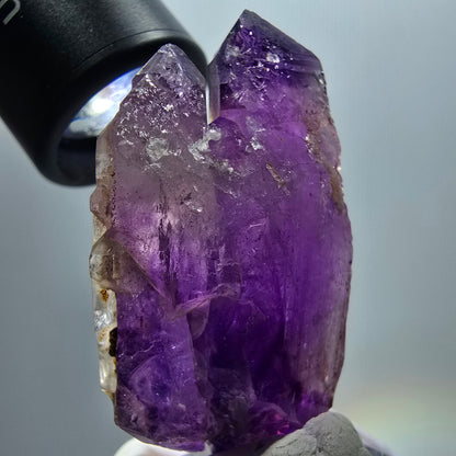Seltene Skelett Phantom Amethyst Doppelender Stufe Goboboseb, Namibia 55*32*16mm #12968
