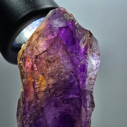 Seltene Skelett Phantom Amethyst Doppelender Spitze Goboboseb Namibia 60*20*21mm #12969