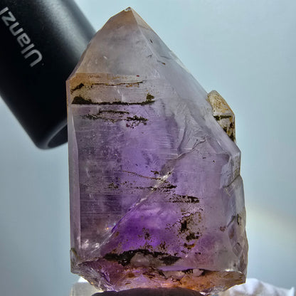 Seltene Skelett Phantom Amethyst Doppelender Spitze Goboboseb Namibia 53*29*17mm #12970