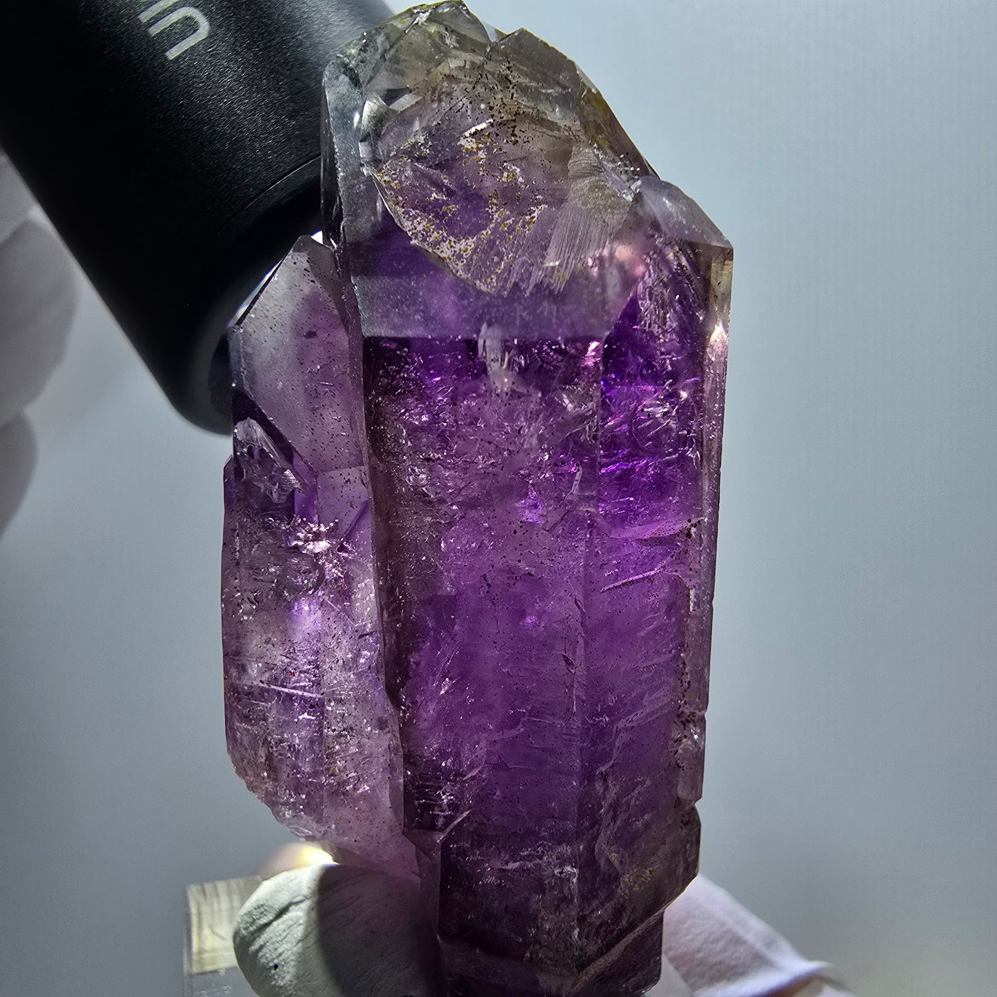 Enhydro Skelett Phantom Amethyst Zepter große Blase Goboboseb Namibia 58*24*24mm #12972