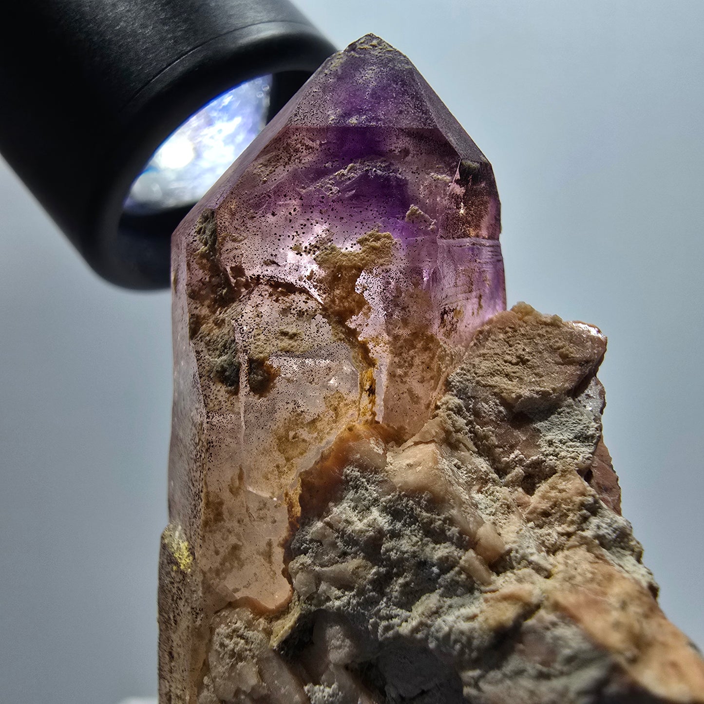 Skelett Phantom Amethyst auf Matrix Stufe Brandberg, Namibia 59*37*24mm #12973