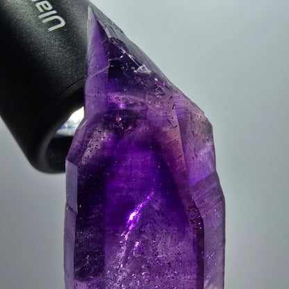 Enhydro Skelett Phantom Amethyst Spitze, 1x Blase Goboboseb, Namibia 65*24*15mm #12974