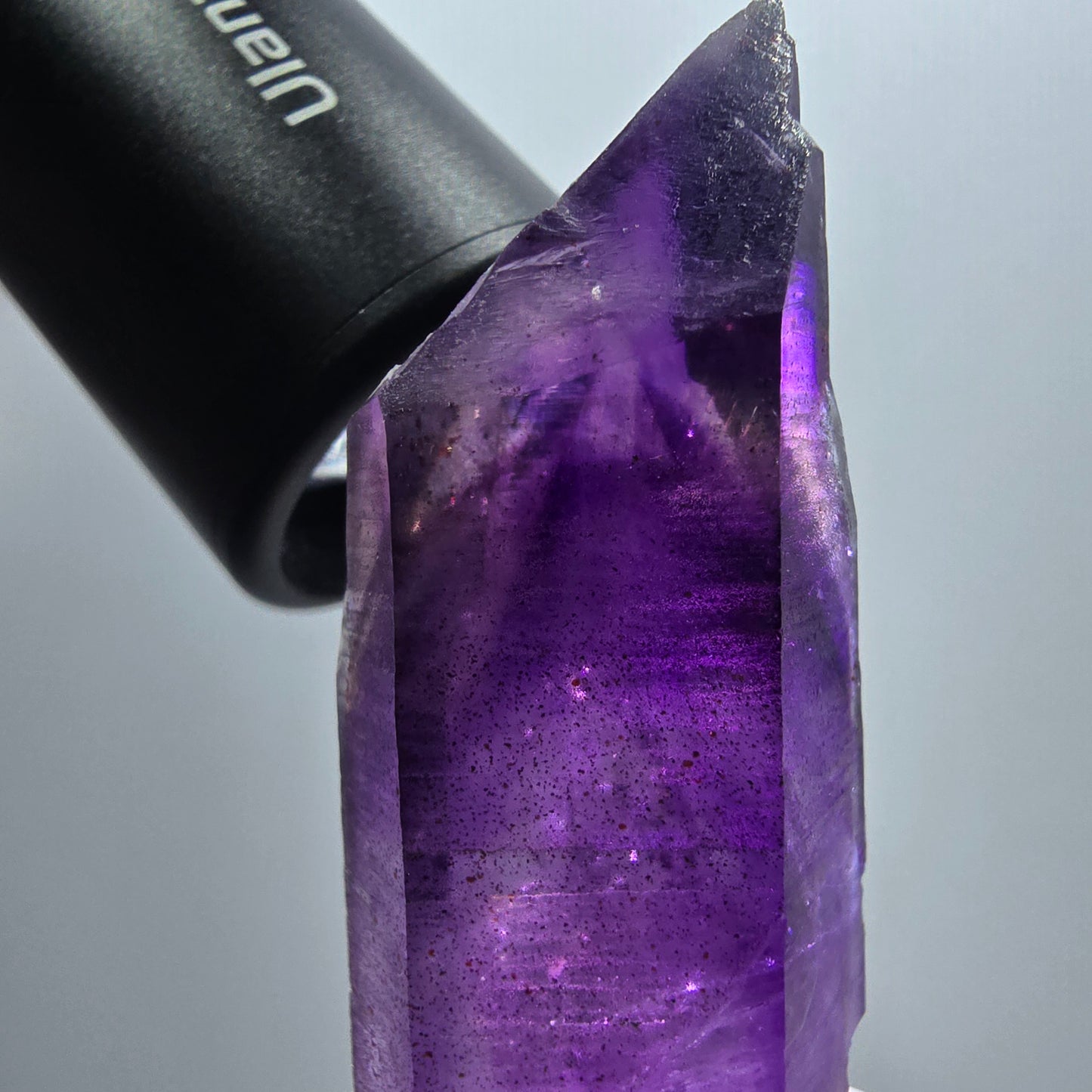 Enhydro Skelett Phantom Amethyst Spitze, 1x Blase Goboboseb, Namibia 65*24*15mm #12974