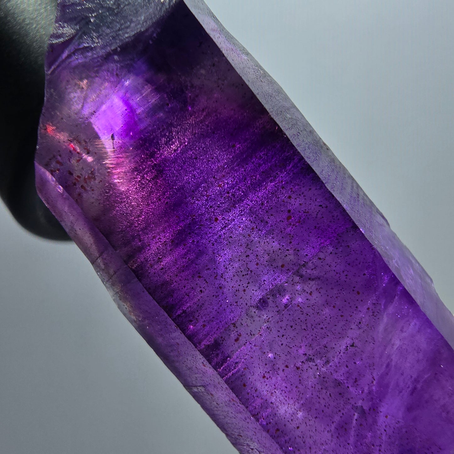 Enhydro Skelett Phantom Amethyst Spitze, 1x Blase Goboboseb, Namibia 65*24*15mm #12974