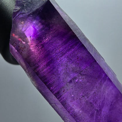 Enhydro Skelett Phantom Amethyst Spitze, 1x Blase Goboboseb, Namibia 65*24*15mm #12974
