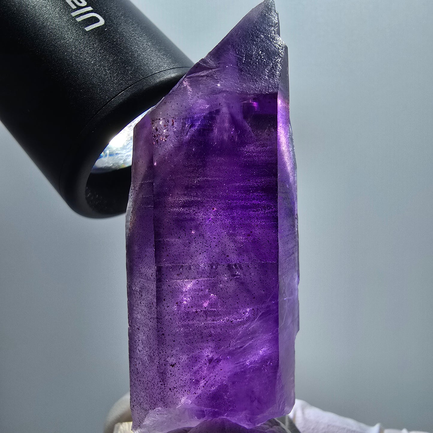 Enhydro Skelett Phantom Amethyst Spitze, 1x Blase Goboboseb, Namibia 65*24*15mm #12974