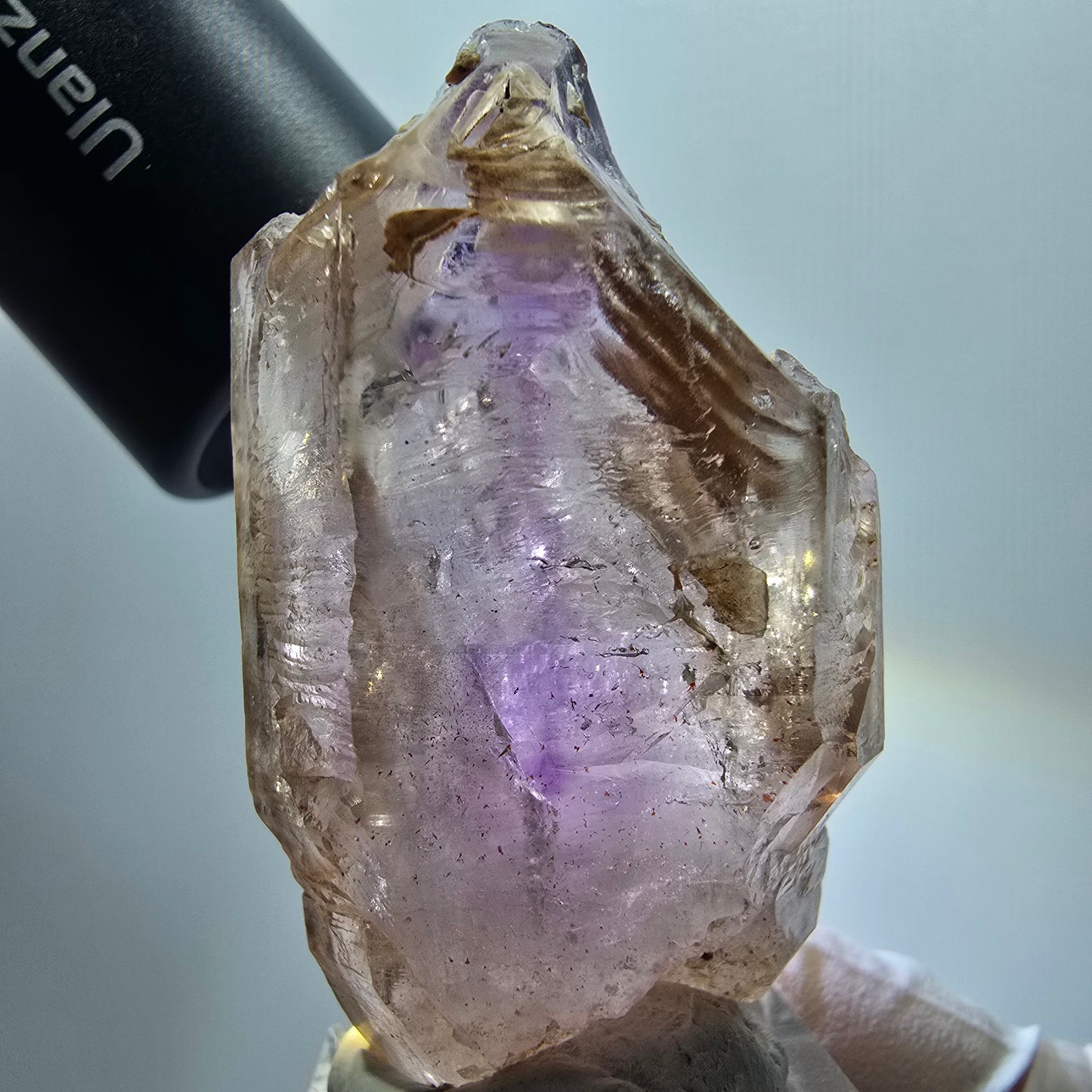 Skelett Phantom Amethyst Fenster Zepter Spitze Goboboseb, Namibia 58*33*28mm #12975