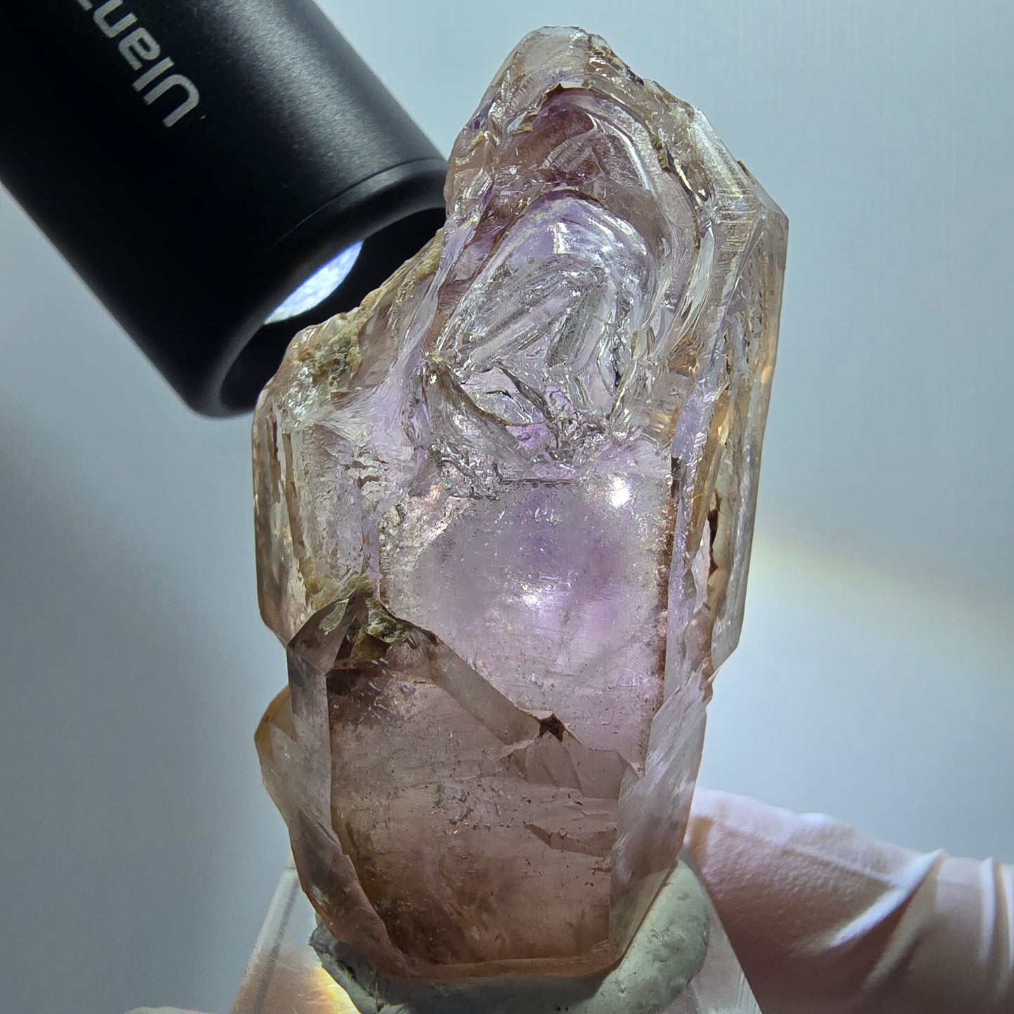 Skelett Phantom Amethyst Fenster Zepter Spitze Goboboseb, Namibia 58*33*28mm #12975