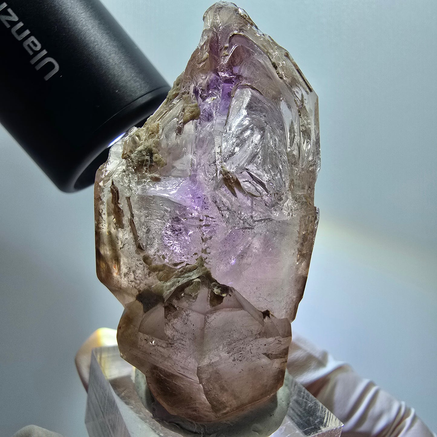 Skelett Phantom Amethyst Fenster Zepter Spitze Goboboseb, Namibia 58*33*28mm #12975
