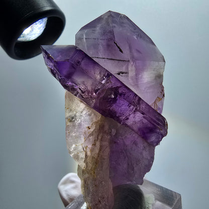 Seltene Skelett Phantom Amethyst Stufe Goboboseb, Namibia 63*40*25mm #12977