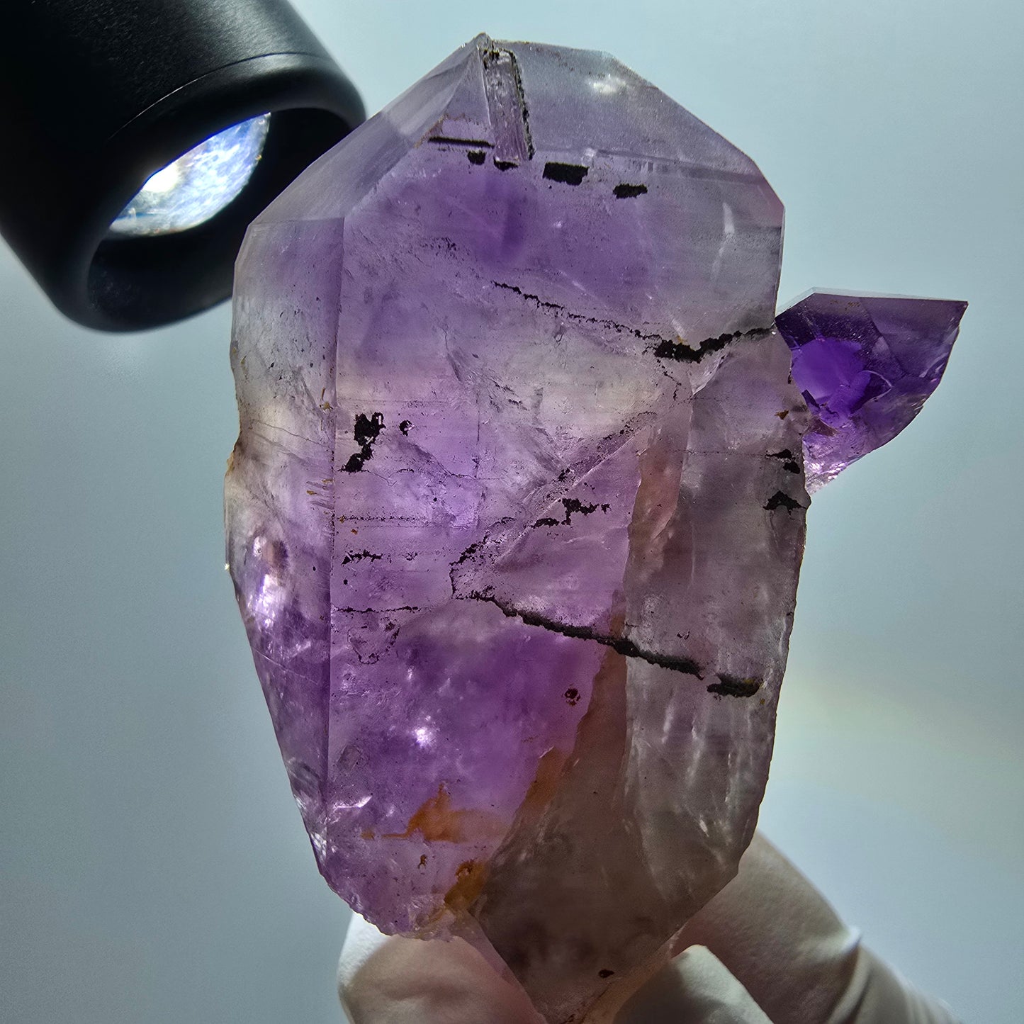 Seltene Skelett Phantom Amethyst Stufe Goboboseb, Namibia 63*40*25mm #12977