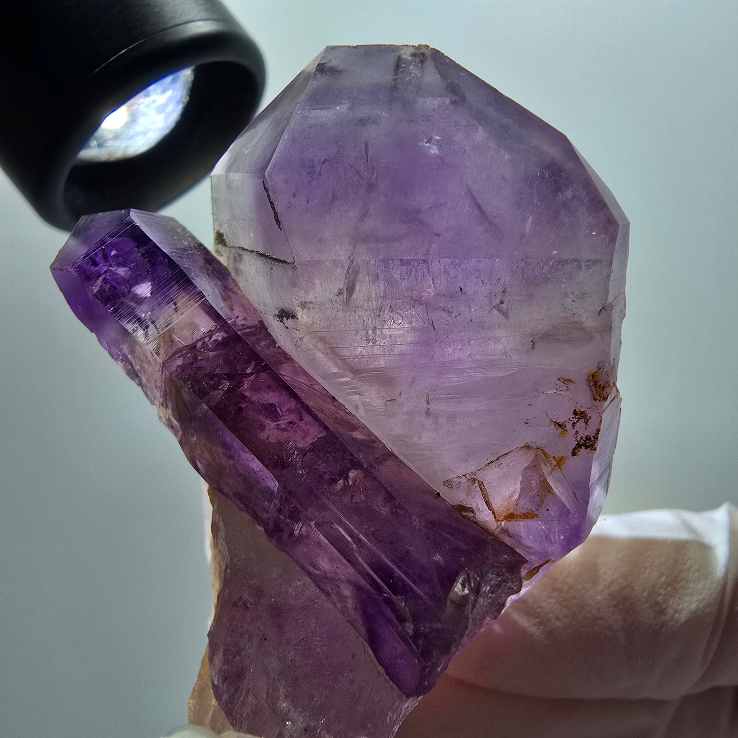 Seltene Skelett Phantom Amethyst Stufe Goboboseb, Namibia 63*40*25mm #12977