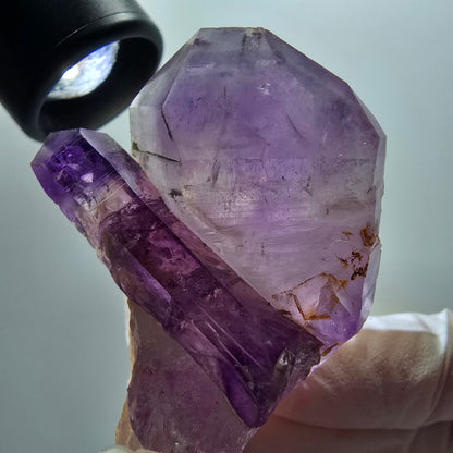 Seltene Skelett Phantom Amethyst Stufe Goboboseb, Namibia 63*40*25mm #12977