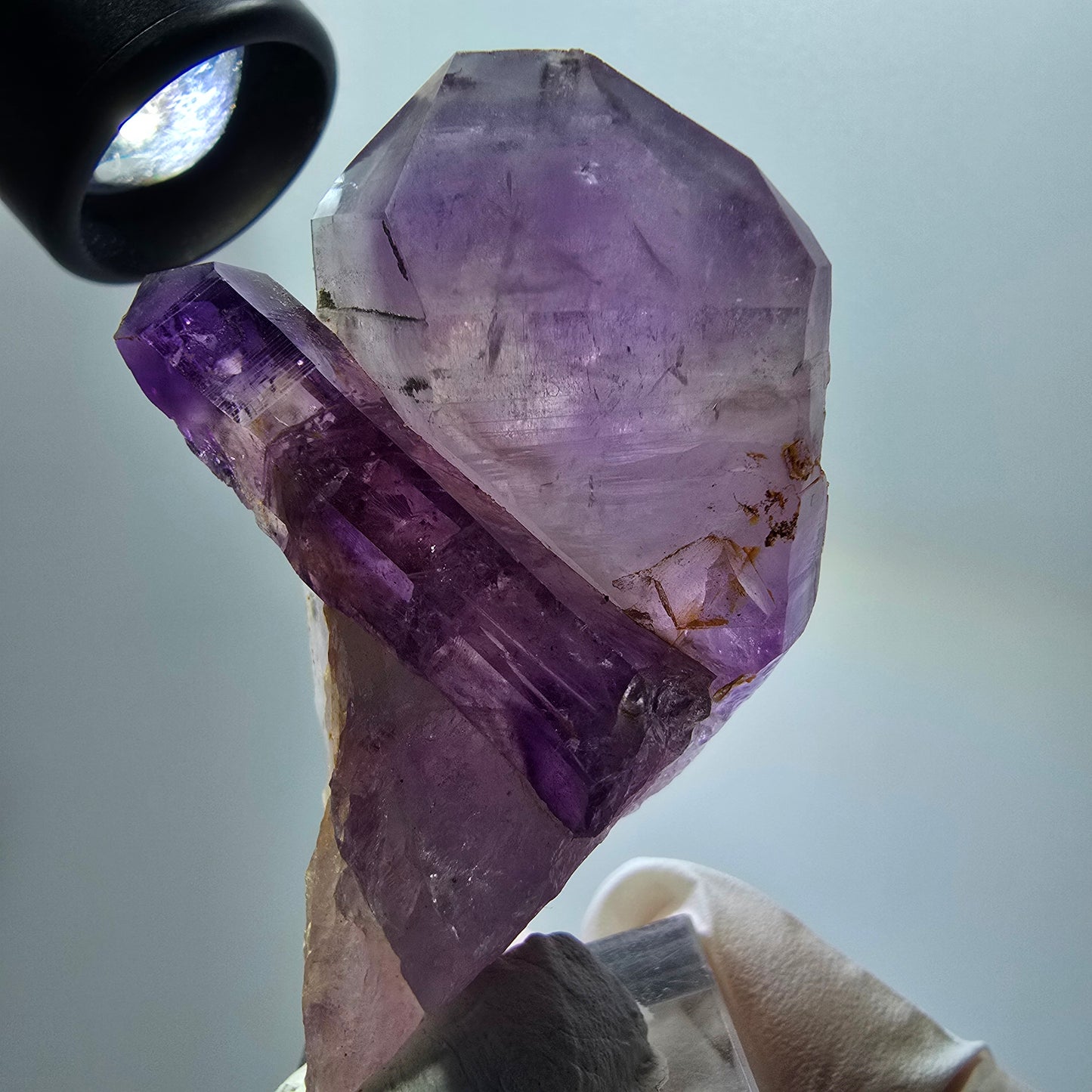 Seltene Skelett Phantom Amethyst Stufe Goboboseb, Namibia 63*40*25mm #12977