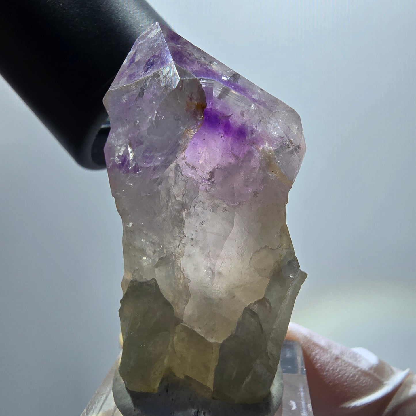 Skelett Phantom Amethyst Zepter Spitze Goboboseb, Namibia 43*24*23mm #12978