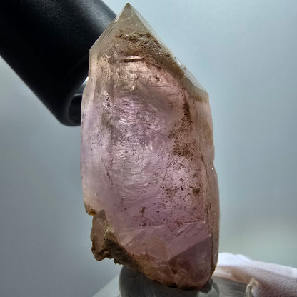 Seltene Skelett Phantom Amethyst Doppelender Spitze Goboboseb Namibia 63*28*25mm #12979