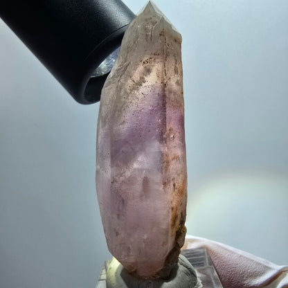 Seltene Skelett Phantom Amethyst Spitze Goboboseb, Namibia 64*20*18mm #12980