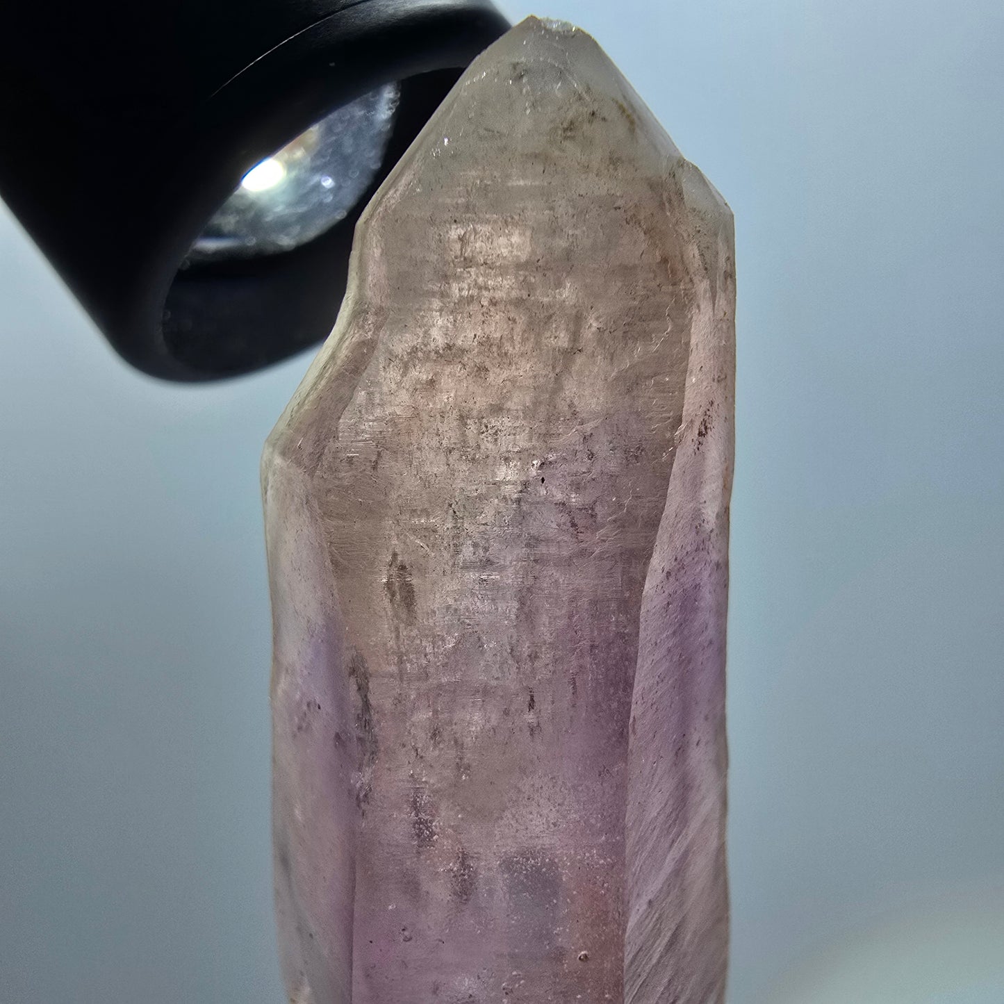 Seltene Skelett Phantom Amethyst Spitze Goboboseb, Namibia 64*20*18mm #12980